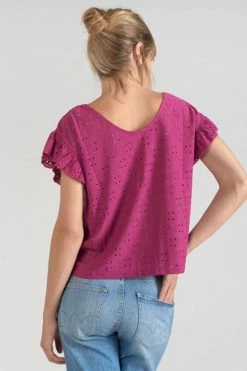 LE TEMPS DES CERISES Top Pedrina Violine -Le Temps des Cerises Soldes Magasin 231 fpedrina00000mc 5100 imaged3