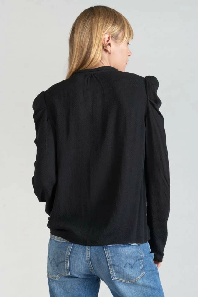 LE TEMPS DES CERISES Blouse Sterenn Noire 2 LE TEMPS DES CERISES Blouse Sterenn Noire – Image 2