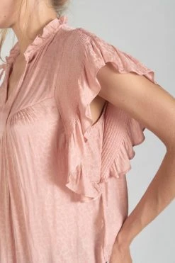 LE TEMPS DES CERISES Top Theron Rose Saumon -Le Temps des Cerises Soldes Magasin 231 ftheron000000sm 5225 imaged1