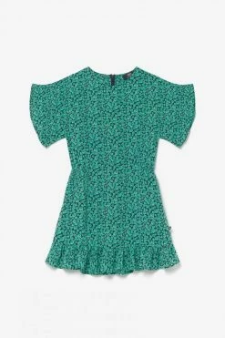 LE TEMPS DES CERISES Robe Aliyagi à Motif Vert