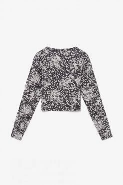 LE TEMPS DES CERISES Cardigan Comegi à Motif Floral Noir Et Blanc -Le Temps des Cerises Soldes Magasin 231 gcomegi000000ml 0422 imaged2