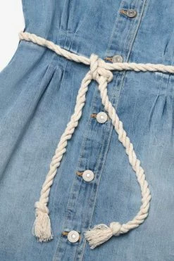 LE TEMPS DES CERISES Robe Karite En Jeans Bleu Clair -Le Temps des Cerises Soldes Magasin 231 gkarite0w3042 3001 imaged2