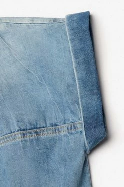 LE TEMPS DES CERISES Robe Karite En Jeans Bleu Clair -Le Temps des Cerises Soldes Magasin 231 gkarite0w3042 3001 imaged5