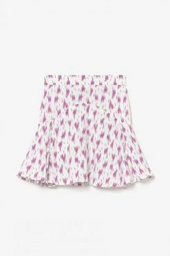 LE TEMPS DES CERISES Jupe Short Marligi à Motif Violet