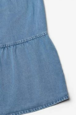 LE TEMPS DES CERISES Robe Sunogi En Tencel Bleu Denim -Le Temps des Cerises Soldes Magasin 231 gsunogi000000mc 3001 imaged2