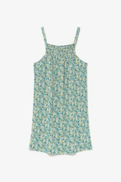 LE TEMPS DES CERISES Robe Tategi à Motif Floral Vert