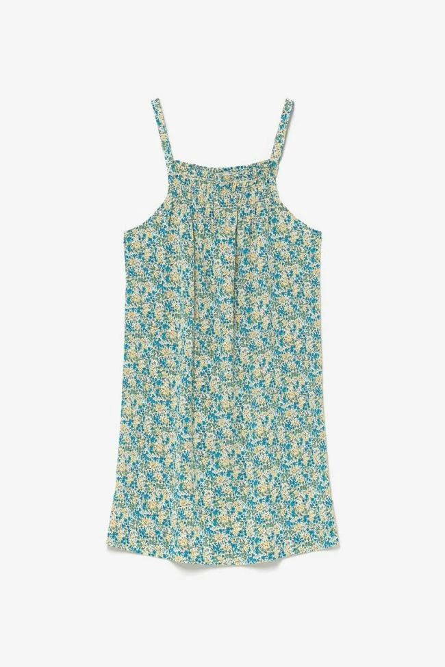 LE TEMPS DES CERISES Robe Tategi à Motif Floral Vert 1 LE TEMPS DES CERISES Robe Tategi à Motif Floral Vert