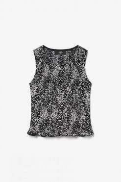 LE TEMPS DES CERISES Top Veronicgi à Motif Floral Noir Et Blanc -Le Temps des Cerises Soldes Magasin 231 gveronicgi000sm 0422 imaged4