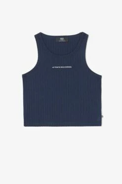 LE TEMPS DES CERISES Top Court Vikengi Bleu Nuit