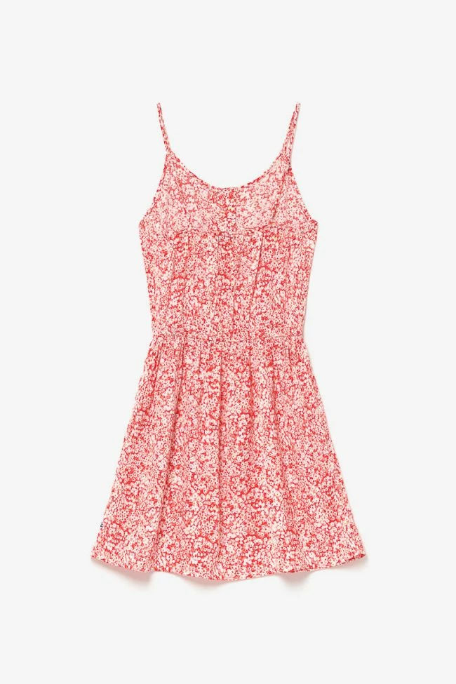 LE TEMPS DES CERISES Robe Yuligi à Motif Floral Rouge 5 LE TEMPS DES CERISES Robe Yuligi à Motif Floral Rouge – Image 5