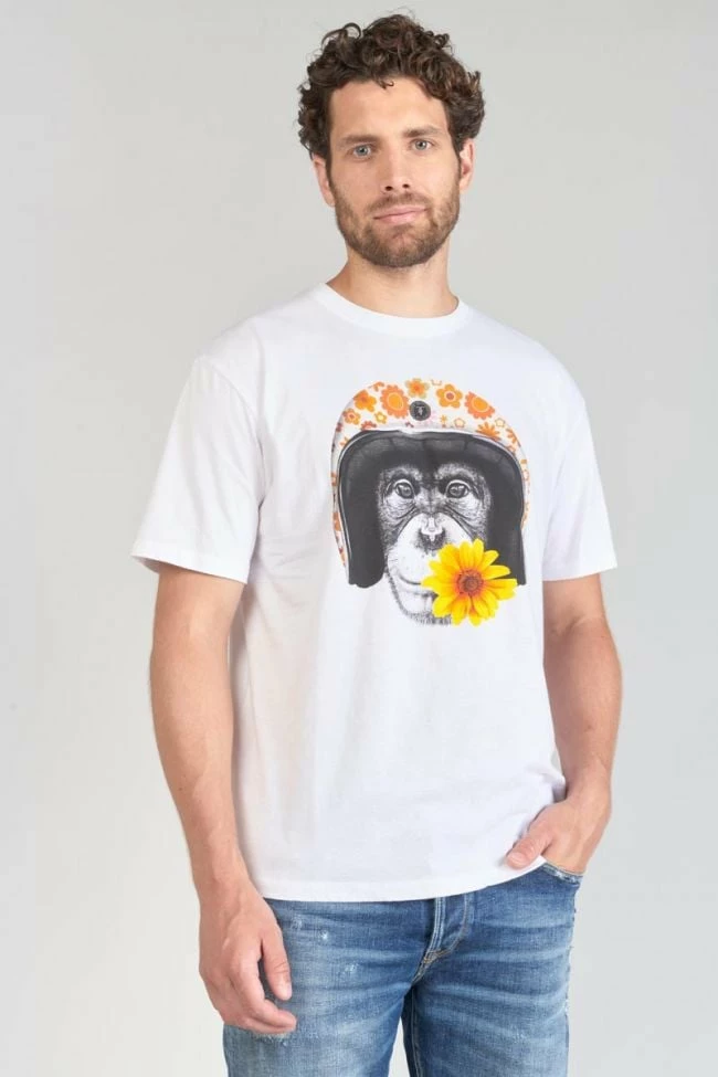 LE TEMPS DES CERISES T-shirt Andler Blanc Imprimé 4 LE TEMPS DES CERISES T-shirt Andler Blanc Imprimé – Image 4