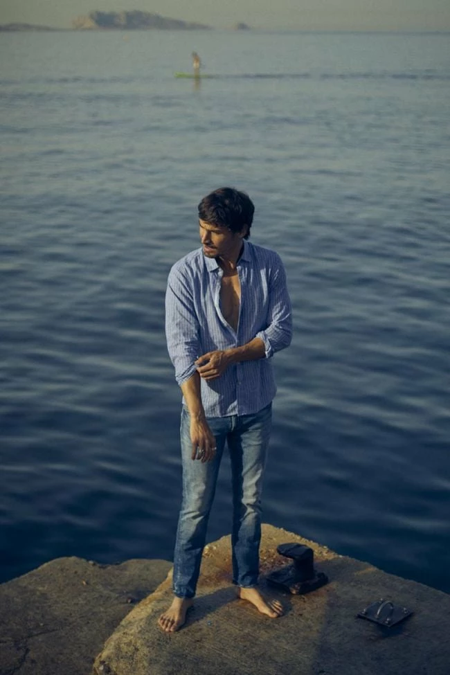 LE TEMPS DES CERISES Chemise Bolko En Lin Mélangé Bleu Ciel 1 LE TEMPS DES CERISES Chemise Bolko En Lin Mélangé Bleu Ciel