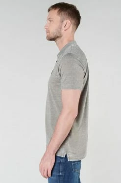 LE TEMPS DES CERISES Polo Brety Kaki Gris Chiné -Le Temps des Cerises Soldes Magasin 231 hbrety0000000mc 9071 imaged2