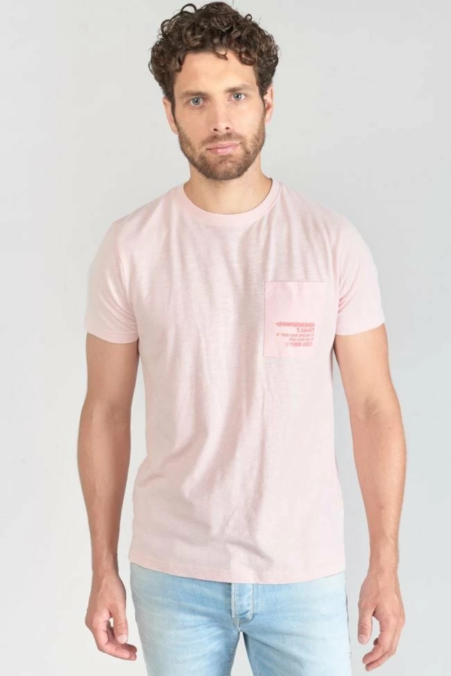 LE TEMPS DES CERISES T-shirt Brezol Rose Clair 3 LE TEMPS DES CERISES T-shirt Brezol Rose Clair – Image 3