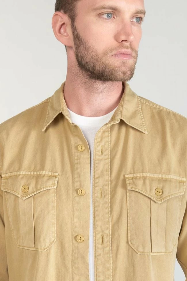 LE TEMPS DES CERISES Surchemise Carel Beige Sable 6 LE TEMPS DES CERISES Surchemise Carel Beige Sable – Image 6