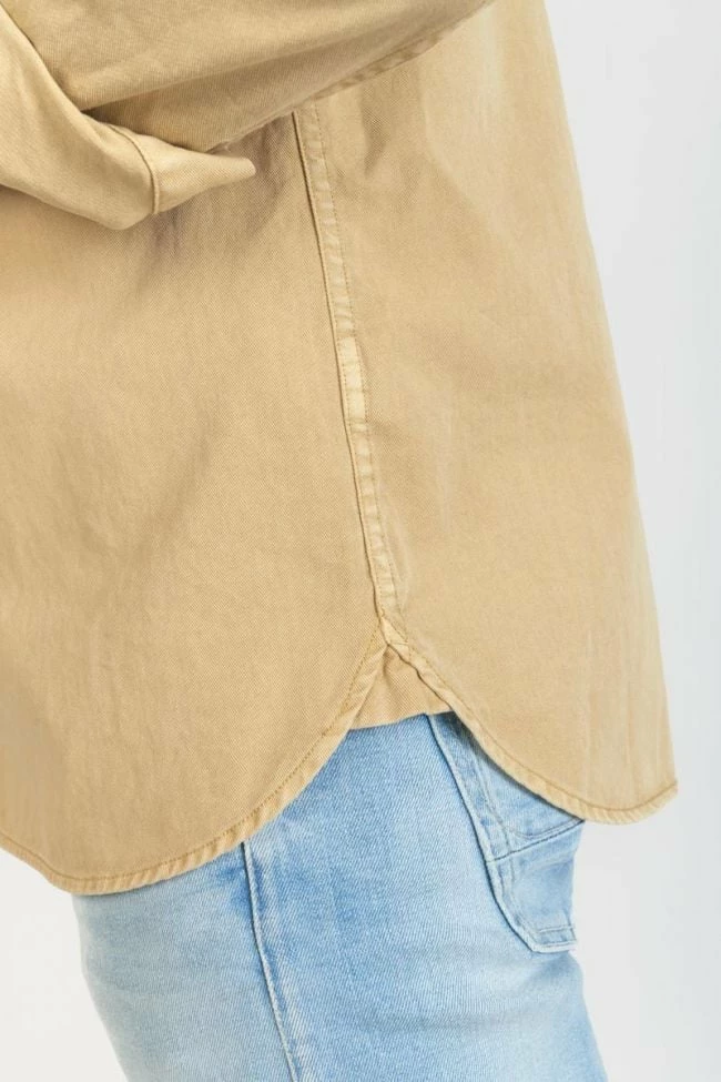 LE TEMPS DES CERISES Surchemise Carel Beige Sable 7 LE TEMPS DES CERISES Surchemise Carel Beige Sable – Image 7