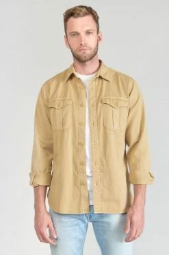 LE TEMPS DES CERISES Surchemise Carel Beige Sable 16 LE TEMPS DES CERISES Surchemise Carel Beige Sable -Le Temps des Cerises Soldes Magasin 231 hcarel0000000ml 2076 imaged6