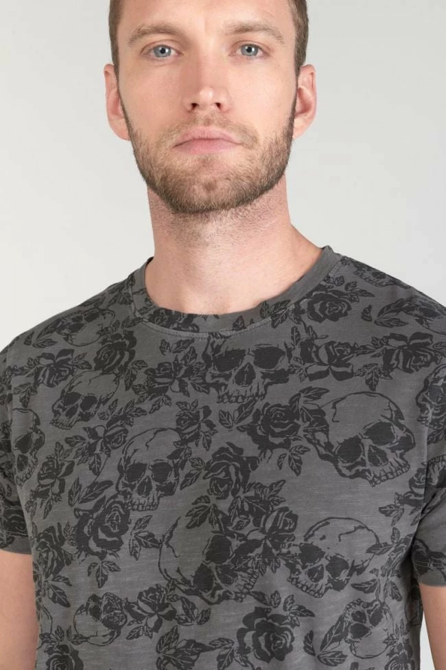LE TEMPS DES CERISES T-shirt Facto Gris Et Noir 1 LE TEMPS DES CERISES T-shirt Facto Gris Et Noir