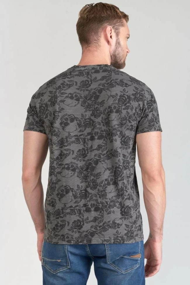 LE TEMPS DES CERISES T-shirt Facto Gris Et Noir 4 LE TEMPS DES CERISES T-shirt Facto Gris Et Noir – Image 4
