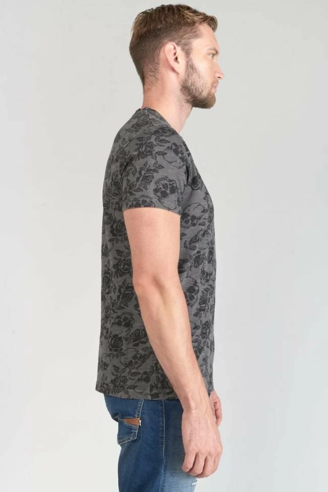 LE TEMPS DES CERISES T-shirt Facto Gris Et Noir 5 LE TEMPS DES CERISES T-shirt Facto Gris Et Noir – Image 5