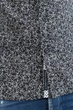 LE TEMPS DES CERISES Chemise Fibor à Motif Fleuri Noir Et Blanc -Le Temps des Cerises Soldes Magasin 231 hfibor0000000ml 3223 imaged1