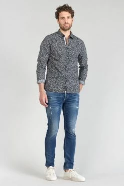 LE TEMPS DES CERISES Chemise Fibor à Motif Fleuri Noir Et Blanc -Le Temps des Cerises Soldes Magasin 231 hfibor0000000ml 3223 imaged5