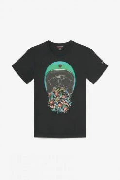 LE TEMPS DES CERISES T-shirt Gregor Noir Imprimé -Le Temps des Cerises Soldes Magasin 231 hgregor000000mc 0001 imaged8