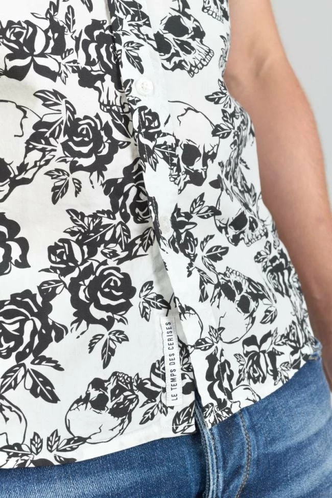 LE TEMPS DES CERISES Chemise Krift à Motif Crâne 5 LE TEMPS DES CERISES Chemise Krift à Motif Crâne – Image 5