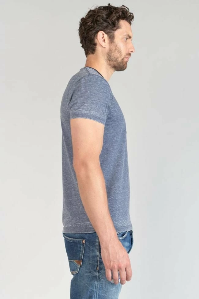 LE TEMPS DES CERISES T-shirt Mavoc Bleu Chiné Délavé 5 LE TEMPS DES CERISES T-shirt Mavoc Bleu Chiné Délavé – Image 5