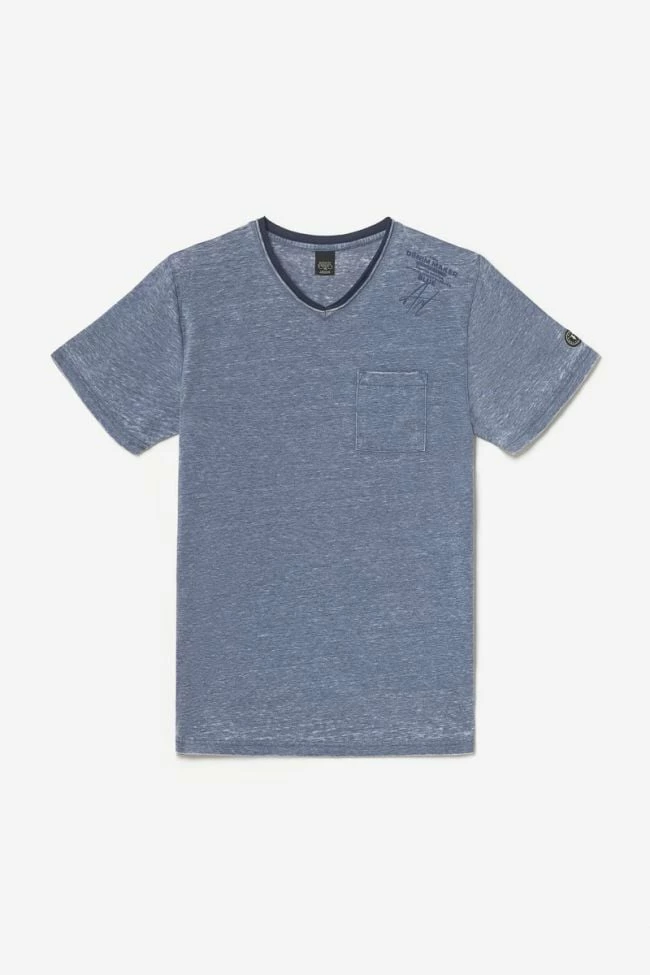 LE TEMPS DES CERISES T-shirt Mavoc Bleu Chiné Délavé 8 LE TEMPS DES CERISES T-shirt Mavoc Bleu Chiné Délavé – Image 8