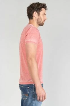 LE TEMPS DES CERISES T-shirt Mavoc Rouge Chiné Délavé -Le Temps des Cerises Soldes Magasin 231 hmavoc0000000mc 4008 imaged4