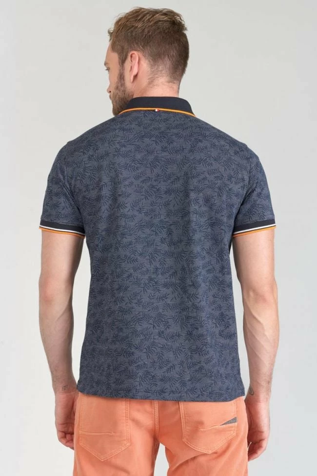 LE TEMPS DES CERISES Polo Nevor Jacquard à Motif Feuilles 3 LE TEMPS DES CERISES Polo Nevor Jacquard à Motif Feuilles – Image 3