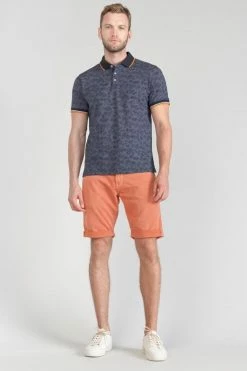 LE TEMPS DES CERISES Polo Nevor Jacquard à Motif Feuilles 15 LE TEMPS DES CERISES Polo Nevor Jacquard à Motif Feuilles -Le Temps des Cerises Soldes Magasin 231 hnevor0000000mc 3305 imaged5