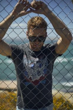 LE TEMPS DES CERISES T-shirt Tije Gris Délavé Imprimé