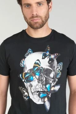 LE TEMPS DES CERISES T-shirt Usma Noir Imprimé -Le Temps des Cerises Soldes Magasin 231 husma00000000mc 0001 imaged1