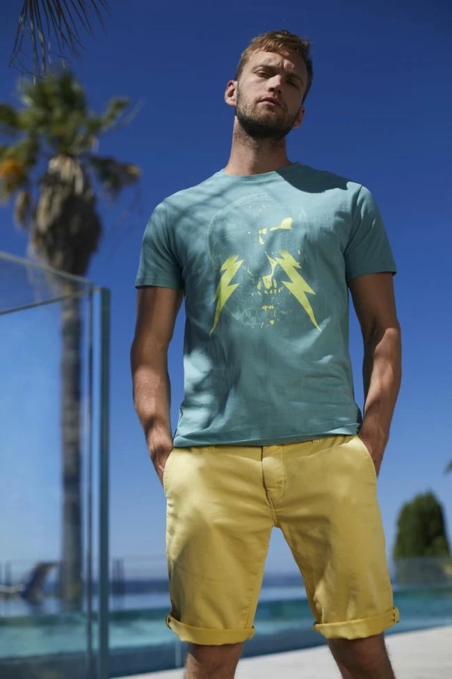 LE TEMPS DES CERISES T-shirt Witek Vert D'eau 1 LE TEMPS DES CERISES T-shirt Witek Vert D'eau