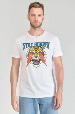 LE TEMPS DES CERISES T-shirt Yair Blanc Imprimé -Le Temps des Cerises Soldes Magasin 231 hyair00000000mc 1001 imaged2