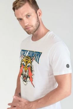 LE TEMPS DES CERISES T-shirt Yair Blanc Imprimé -Le Temps des Cerises Soldes Magasin 231 hyair00000000mc 1001 imaged4