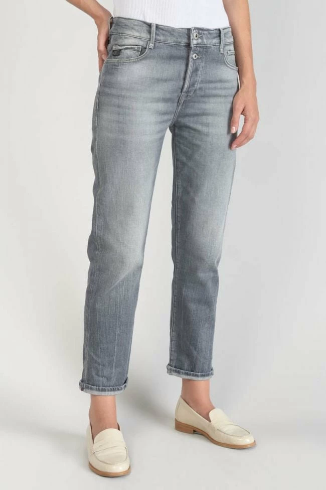 LE TEMPS DES CERISES Basic 400/18 Mom Taille Haute 7/8ème Jeans Gris N°3 1 LE TEMPS DES CERISES Basic 400/18 Mom Taille Haute 7/8ème Jeans Gris N°3