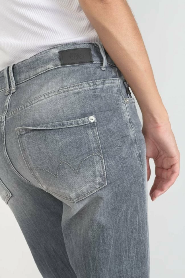 LE TEMPS DES CERISES Basic 400/18 Mom Taille Haute 7/8ème Jeans Gris N°3 3 LE TEMPS DES CERISES Basic 400/18 Mom Taille Haute 7/8ème Jeans Gris N°3 – Image 3