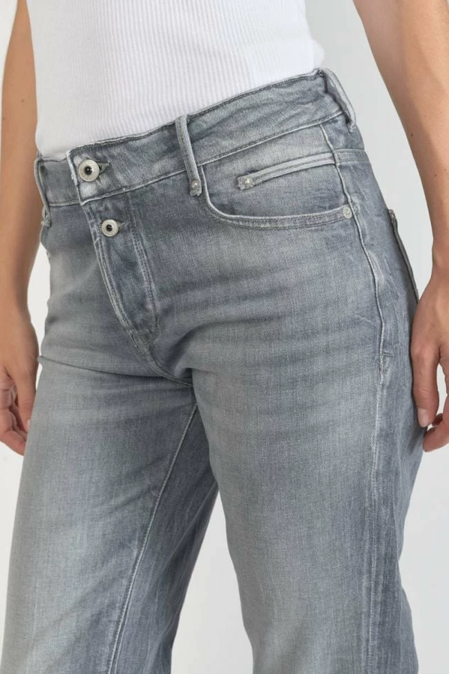 LE TEMPS DES CERISES Basic 400/18 Mom Taille Haute 7/8ème Jeans Gris N°3 4 LE TEMPS DES CERISES Basic 400/18 Mom Taille Haute 7/8ème Jeans Gris N°3 – Image 4
