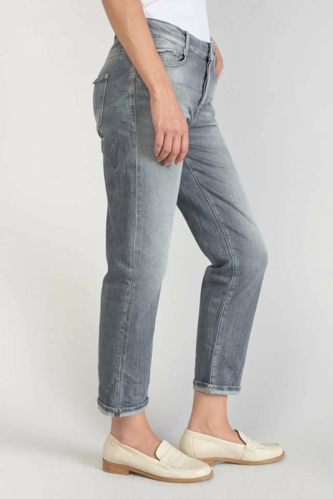 LE TEMPS DES CERISES Basic 400/18 Mom Taille Haute 7/8ème Jeans Gris N°3 5 LE TEMPS DES CERISES Basic 400/18 Mom Taille Haute 7/8ème Jeans Gris N°3 – Image 5