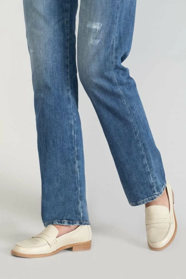 LE TEMPS DES CERISES Luxe 400/19 Mom Taille Haute Jeans Destroy Bleu N°2 3 LE TEMPS DES CERISES Luxe 400/19 Mom Taille Haute Jeans Destroy Bleu N°2 – Image 3