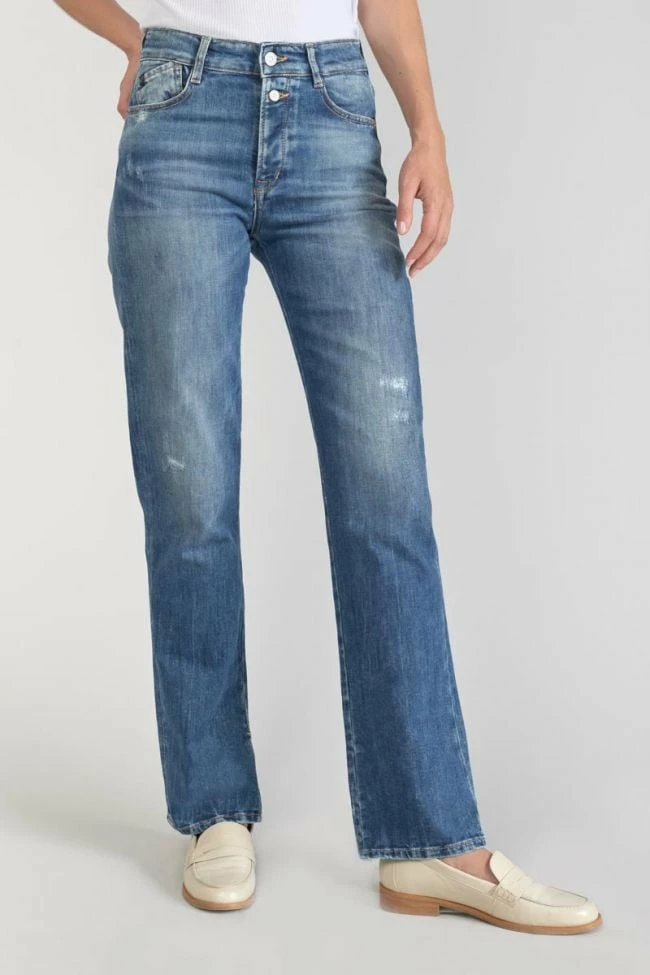 LE TEMPS DES CERISES Luxe 400/19 Mom Taille Haute Jeans Destroy Bleu N°2 6 LE TEMPS DES CERISES Luxe 400/19 Mom Taille Haute Jeans Destroy Bleu N°2 – Image 6