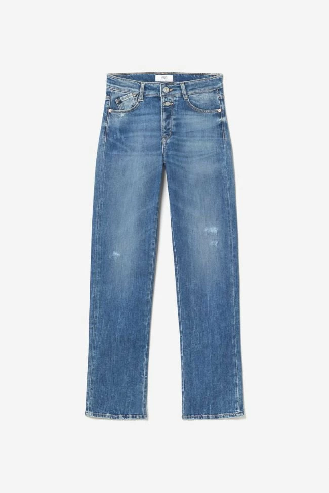 LE TEMPS DES CERISES Luxe 400/19 Mom Taille Haute Jeans Destroy Bleu N°2 8 LE TEMPS DES CERISES Luxe 400/19 Mom Taille Haute Jeans Destroy Bleu N°2 – Image 8