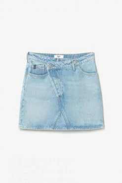 LE TEMPS DES CERISES Jupe Alofi En Jeans Bleu Clair -Le Temps des Cerises Soldes Magasin 231 jfalofi0w5162 3001 imaged8
