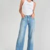 LE TEMPS DES CERISES Axis Pulp Flare Taille Haute Jeans Bleu N°4