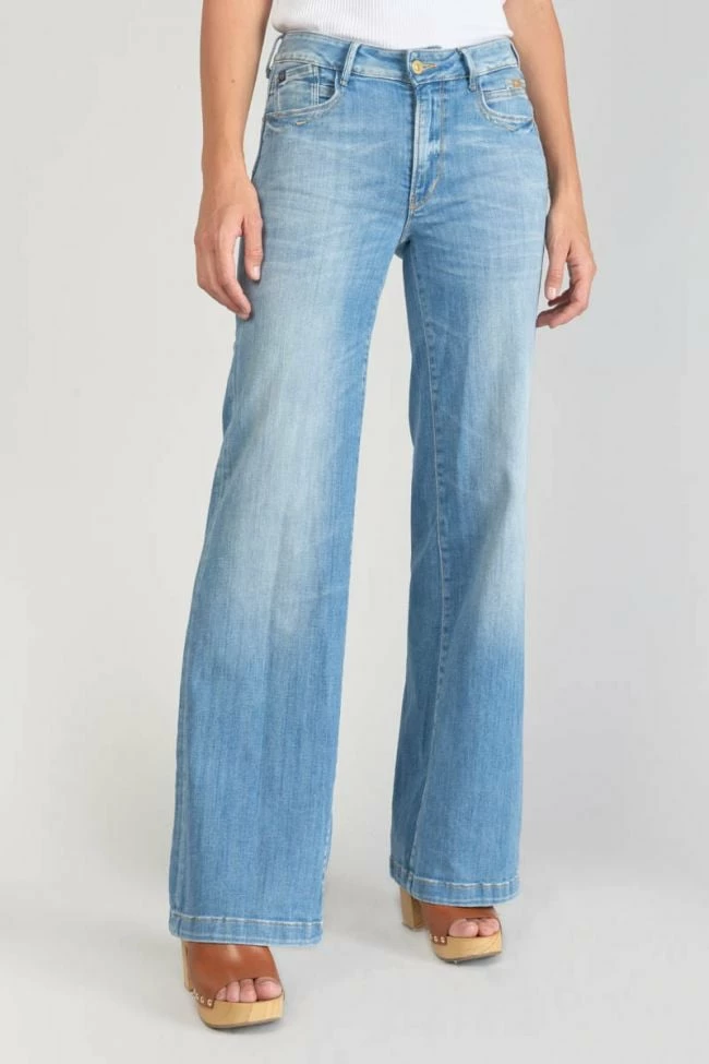 LE TEMPS DES CERISES Axis Pulp Flare Taille Haute Jeans Bleu N°4 3 LE TEMPS DES CERISES Axis Pulp Flare Taille Haute Jeans Bleu N°4 – Image 3