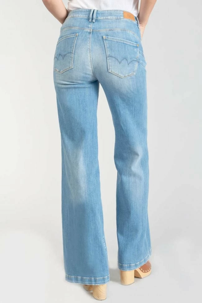 LE TEMPS DES CERISES Axis Pulp Flare Taille Haute Jeans Bleu N°4 4 LE TEMPS DES CERISES Axis Pulp Flare Taille Haute Jeans Bleu N°4 – Image 4
