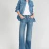 LE TEMPS DES CERISES Beni Pulp Flare Taille Haute Jeans Bleu N°2
